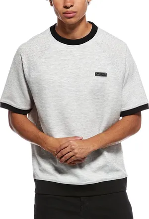 Karl Lagerfeld Karl Lagerfeld Mock Neck Waffle Textured Shirt