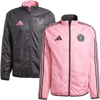adidas Mens adidas Pink/Black Inter Miami CF 2025 Anthem Reversible Full-Zip Jacket at Nordstrom, Size Xxx-Large