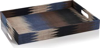 Zodax Sedona Abaca Decorative Tray in Blue Multi at Nordstrom Rack