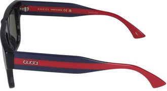 Gucci Mens Gg1868s Sunglasses Black Acetate