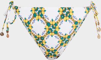 Milly Lemon Tile Bikini Bottoms