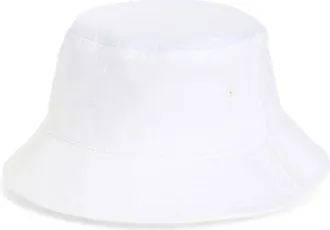 Open Edit Twill Bucket Hat in White at Nordstrom