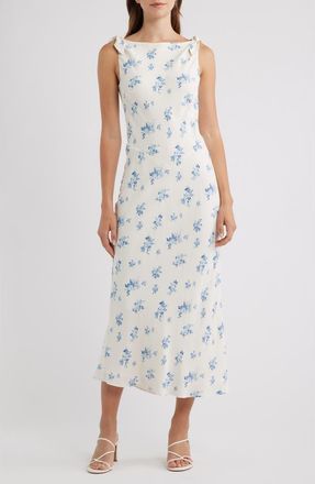 Reformation Sorrel Floral Midi Dress in Delicacy at Nordstrom, Size 10