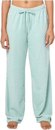 PJ Salvage Very Terry Cable Pants In Soft Sage