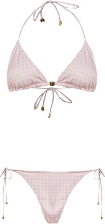 Amiri Set bikini con monogramma - Rosa