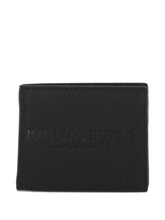 Karl Lagerfeld logo bi-fold wallet - Black