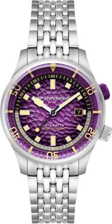 Spinnaker Bradner Automatic Bracelet Watch, 42mm in Purple at Nordstrom