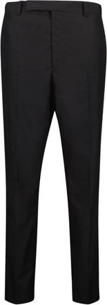 Prada Slim-Fit Katoenen Broek - Heren - Nette broeken - Zwart - S - Katoen - Broeken