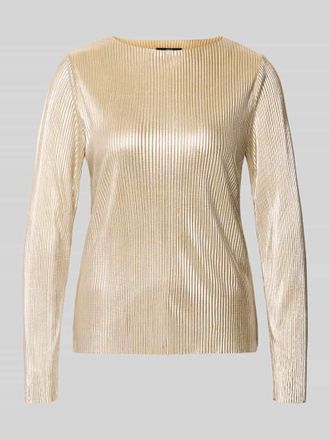 Zero Longsleeve mit Rippenstruktur in Gold, Gr&ouml;&szlig;e 44