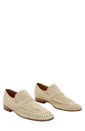 John Varvatos Merida Loafer in Light Grey at Nordstrom, Size 11.5