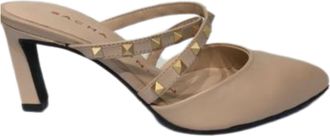 Sacha London Womens Alua Criss-Crossed Strap Sandal In Nude Leather
