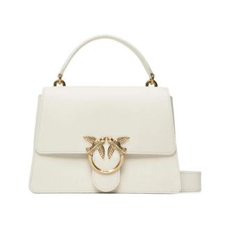 Pinko Handbags, female, White, Size: ONE SIZE Love One Top Handle Classic