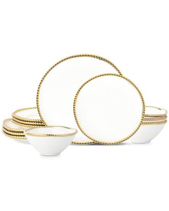 Christian Siriano Akoya 12Pc Dinnerware Set