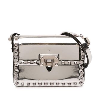 Valentino Pre-owned Valentino Small Mirror Calfskin Rockstud23 Shoulder Bag Ladies 61MUFW2D1D7IM2T6
