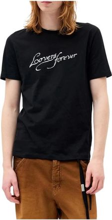 Ann Demeulemeester Tops, Heren, Zwart, L, Katoen, Dieter T-shirt