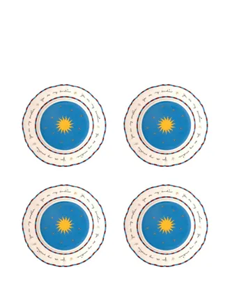 BITOSSI HOME Piatti da frutta Sun (4 pezzi) - Blu