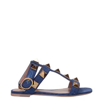 Valentino Garavani Sandalen Frauen Stoff Blau/Jeans