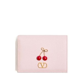 Valentino Garavani Cherryfic Wallet - female - Valentino Garavani - Wallets & Cardholders - Pink - ONE SIZE - Accessories