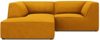 BLOOMINGLOFT 3-Sitzer Ecksofa Sao 186 x 180 cm, mit Cordbezug - Eckteil links
