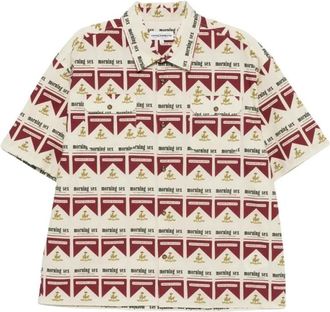 Carne Bollente Sss 0201 Allov Shirt - Heren - Korte mouwen Overhemden - Veelkleurig - M - Katoen - Overhemden
