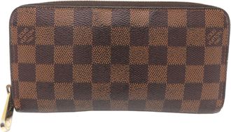 Louis Vuitton Brown Damier Canvas Long Wallet (Bi-Fold) (Pre-Owned)