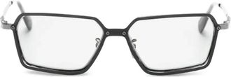 Kuboraum Occhiali con montatura geometrica - Nero