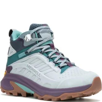 Merrell Merrell Moab Speed 2 J038222 Womens Blue Waterproof Hiking Boots RHS9389
