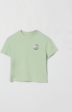 Michael Kors T-shirt in cotone con monogram MK applicato