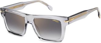 Carrera Grey Shaded Gold Square Unisex Sunglasses CARRERA 305/S 0KB7/FQ 54