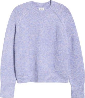 BDG Crewneck M&eacute;lange Sweater in Lilac at Nordstrom, Size X-Large