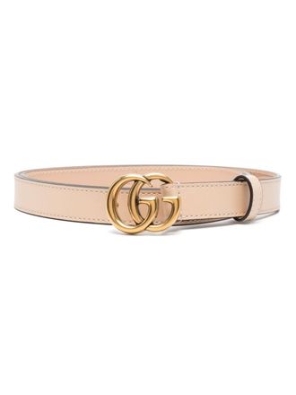 Gucci GG Marmont leather belt - women - Calf Leather - 85 - Pink