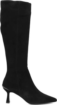 Stefano Lauran Schoenen, Dames, Zwart, 38 EU, Su&egrave;de, Zwarte Su&egrave;de Hoge Laarzen Dames