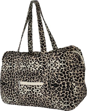 Generic Leopard Print Shoulder Bag for Women Large Capacity Stylish Tote with Inner Pocket for Daily Use and Travel Handbags