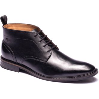 Base London Belgrave Leather Mens BLACK Ankle Boots - Size UK 11