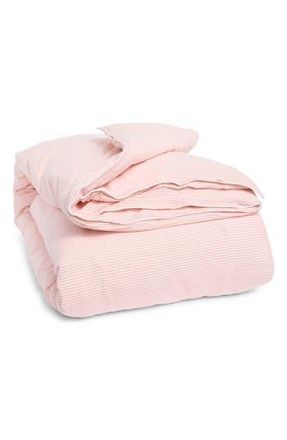 Kassatex Seersucker Duvet Cover in Dusty Pink at Nordstrom Rack, Size Full/queen