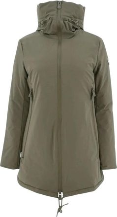 Jott Arctische Parka - Met Capuchon- Gewatteerd- Ritssluiting - Dames - Zomerjassen - Groen - XS - Jassen