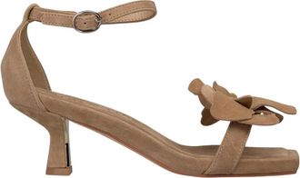 Alma En Pena Mini bloem sandaal - Dames - Sandalen met hakken - Bruin - 40 EU - Schoenen