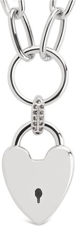 Sterling Forever Mirren Heart Padlock Necklace