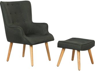 Habitat et Jardin Habitat Et Jardin - Sill&oacute;n Escandinavo En Tela odense - 73 X 81 X 92,5 Cm - Gris Oscuro