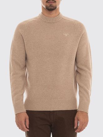 Barbour Maglia girocollo in lana con maniche lunghe e bordi a costine