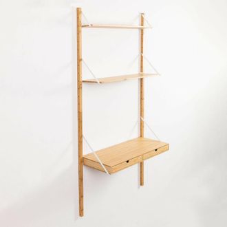 Sklum Estanter&iacute;a Modular De Pared En Bamb&uacute; Kolex Sklum