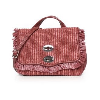 Zanellato Handbags, female, Red, Size: ONE SIZE Postina Vimini con Frangia