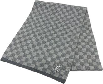 Louis Vuitton Pre-owned Wollen Sjaal - Dames - Vintage Accessoires - Grijs - ONE Size - Wol - Vintage