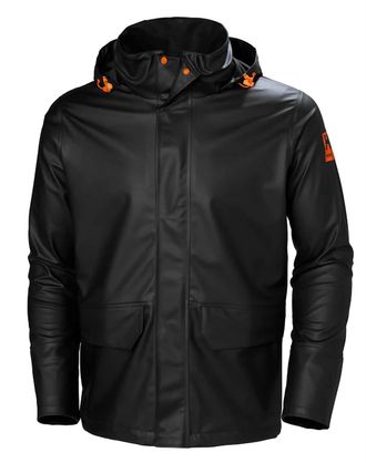 Helly Hansen Mens Gale Waterproof Rain Jacket In Black