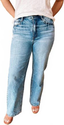 Flying Monkey Elise 90S Wide Leg Jeans In Medium Wash