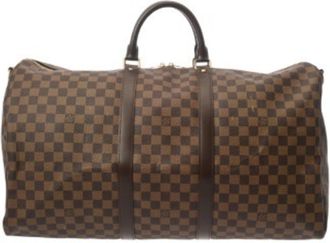 Louis Vuitton Brown Damier Canvas Boston Bag (Pre-Owned)