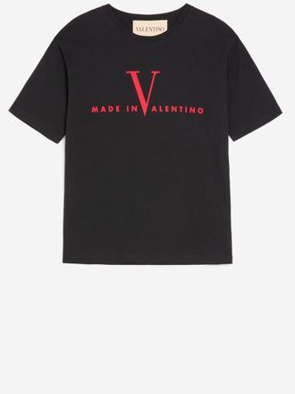 Valentino Garavani Black Round Neck Logo T-Shirt