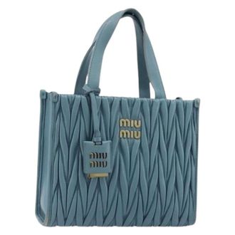 Miu Miu Pre-owned Handbags, female, Blue, Size: ONE SIZE Pre-owned Hand Bag