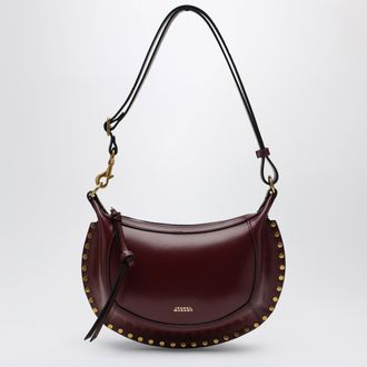 Isabel Marant Oskan Moon shoulder bag in calfskin burgundy