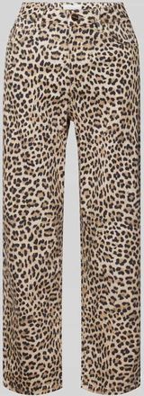 Rich & Royal Straight Fit Jeans mit 5-Pocket-Design in Beige, Größe 28